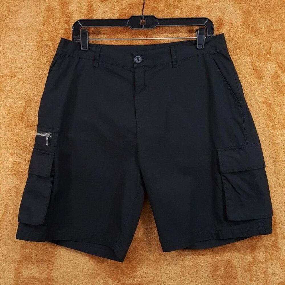 JOHN ELLIOTT Cargo Shorts Mens Size 3 Large Black Cotton Himalayan Short $298